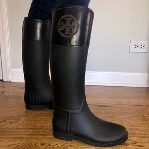 Tory Burch rain boots / size 9B women’s